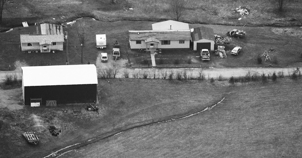 Vintage Aerial photo from 1990 in Lewis County, WV