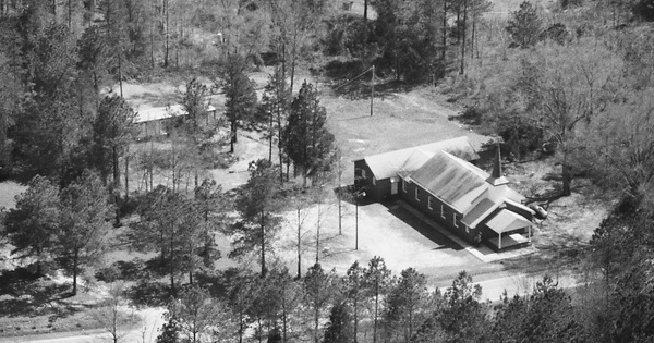 Vintage Aerial photo from 1985 in Abbeville County, SC