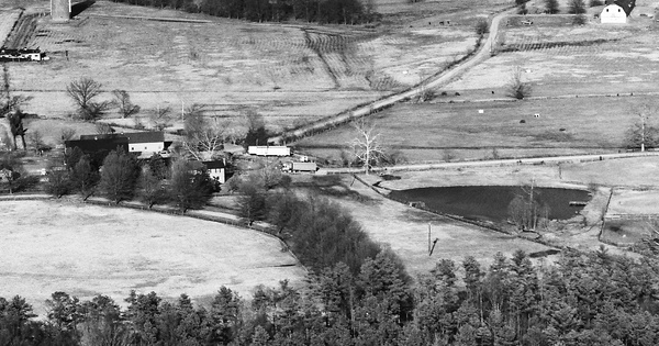 Vintage Aerial photo from 1990 in Powhatan County, VA