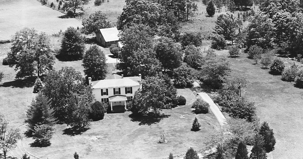 Vintage Aerial photo from 1963 in Charlotte County, VA
