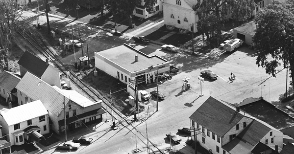 Vintage Aerial photo from 1968 in Sagadahoc County, ME