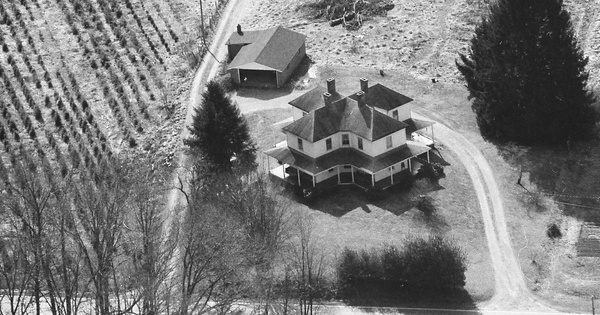 Vintage Aerial photo from 1992 in Haywood County, NC