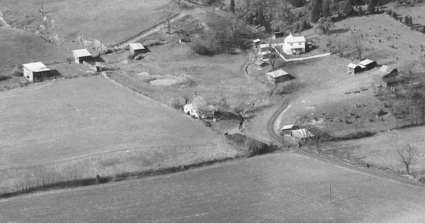 Vintage Aerial photo from 1986 in Grant County, WV