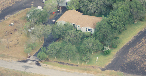 Vintage Aerial photo from 1992 in Nueces County, TX