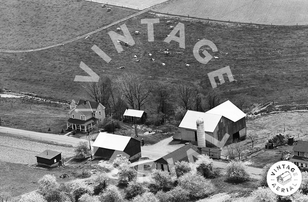 Vintage Aerial Pennsylvania Luzerne County 1963 2CLU19