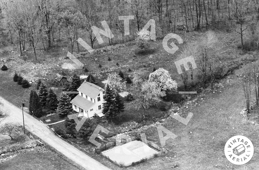 Vintage Aerial Pennsylvania Luzerne County 1963 7CLU4