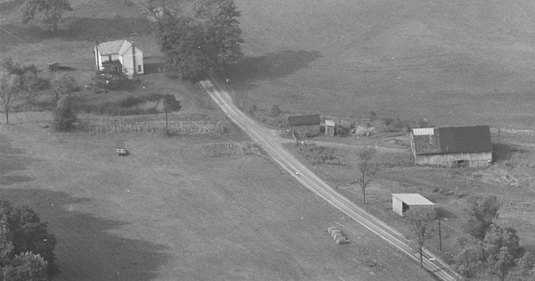 Vintage Aerial photo from 1980 in Muskingum County, OH