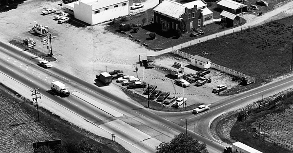 Vintage Aerial photo from 1964 in Pickaway County, OH