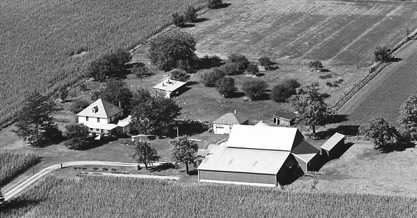 Vintage Aerial photo from 1967 in Allen County, OH