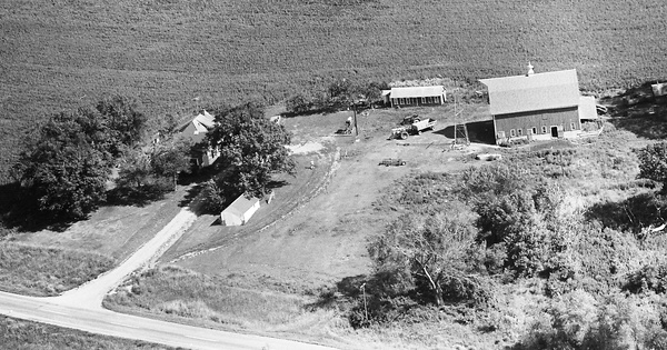 Vintage Aerial photo from 1969 in Waseca County, MN
