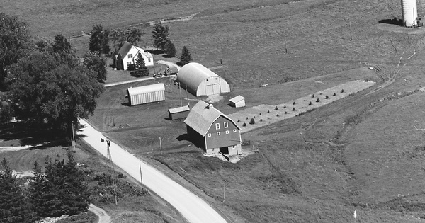 Vintage Aerial photo from 1968 in Wabasha County, MN