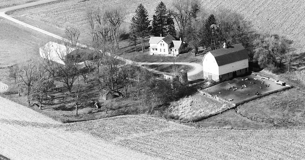 Vintage Aerial photo from 1987 in Wabasha County, MN