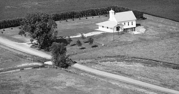 Vintage Aerial photo from 1985 in Clay County, SD