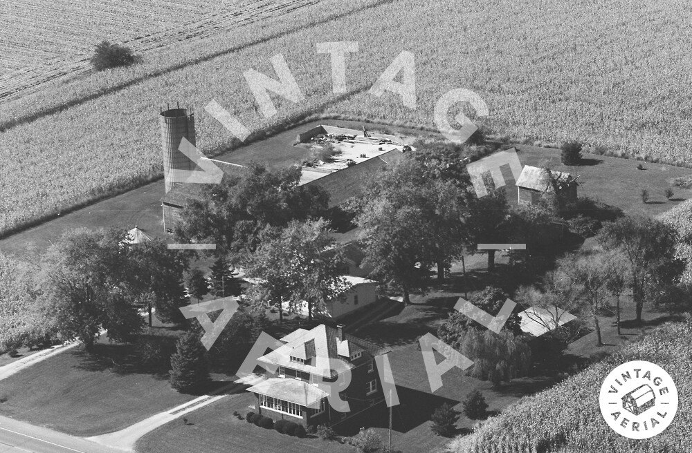 Vintage Aerial Illinois DeKalb County 1980 33MDK26