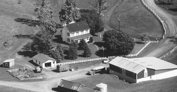 Vintage Aerial photo from 1990 in Columbia County, PA