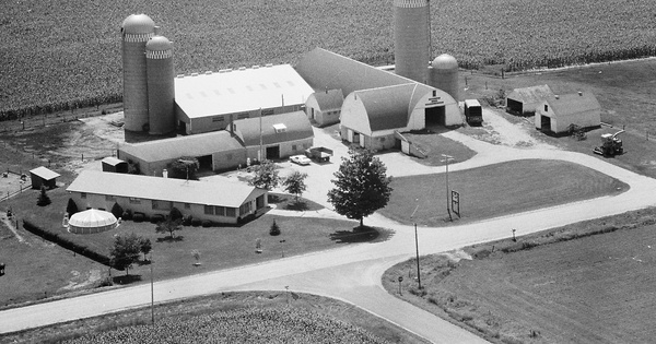 Vintage Aerial photo from 1978 in Sheboygan County, WI