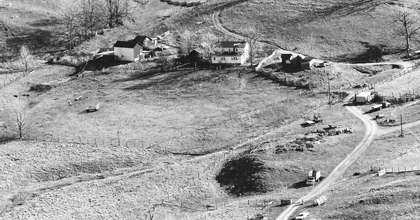 Vintage Aerial photo from 1990 in Highland County, VA