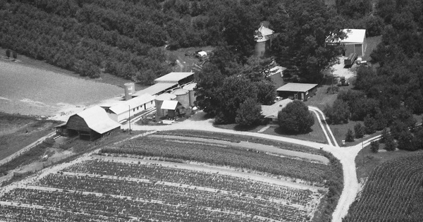 Vintage Aerial photo from 1987 in Henderson County, NC