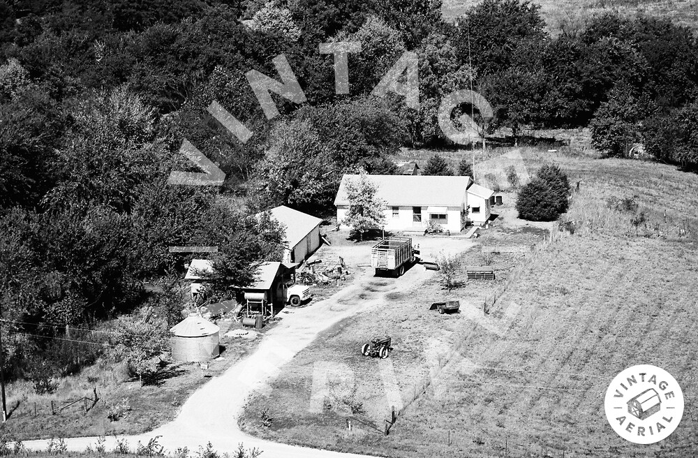 Vintage Aerial Missouri Andrew County 1976 4FAN31