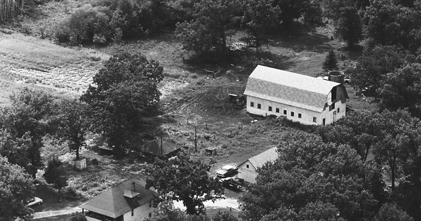Vintage Aerial photo from 1972 in Dunn County, WI