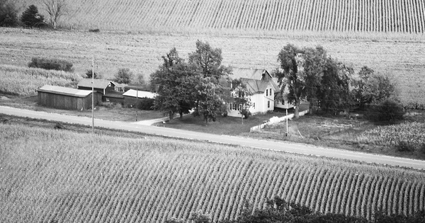 Vintage Aerial photo from 1976 in Dodge County, WI