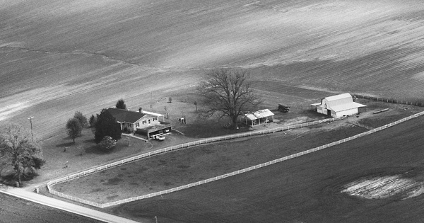 Vintage Aerial photo from 1990 in Coffee County, TN