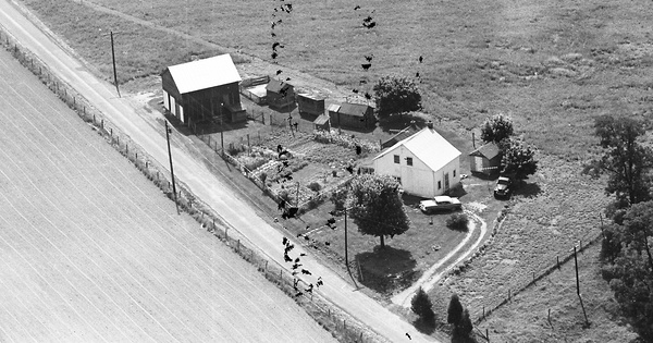Vintage Aerial photo from 1967 in Juniata County, PA