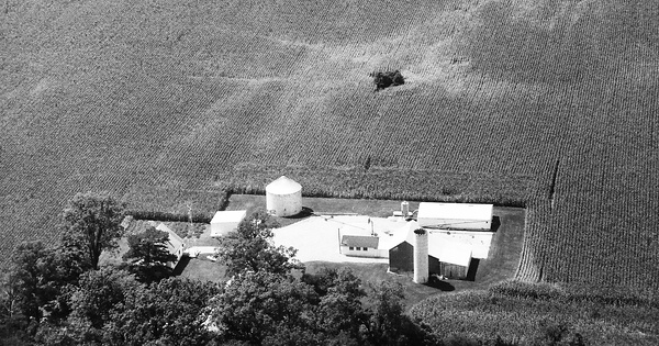 Vintage Aerial photo from 1992 in Delaware County, IN