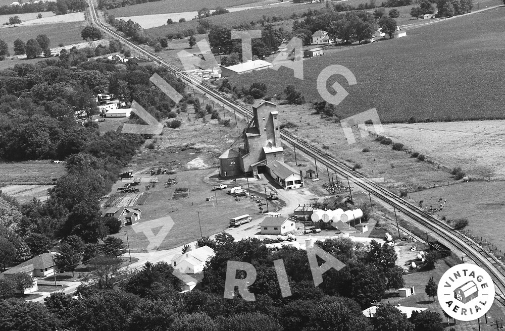Vintage Aerial Indiana Delaware County 1976 7EDL17