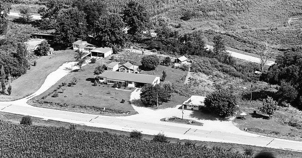Vintage Aerial photo from 1967 in Pike County, IL