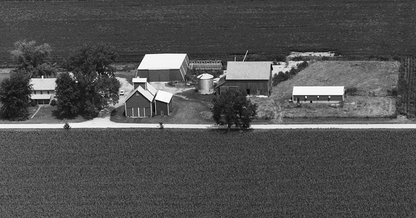 Vintage Aerial photo from 1987 in Whiteside County, IL