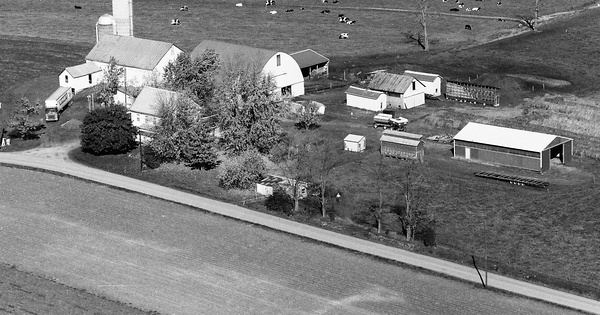 Vintage Aerial photo from 1985 in Montour County, PA