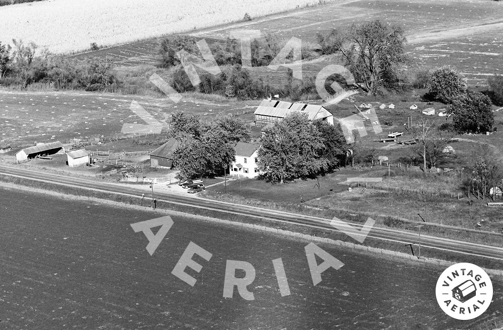 Vintage Aerial Iowa Muscatine County 1970 48LMU10