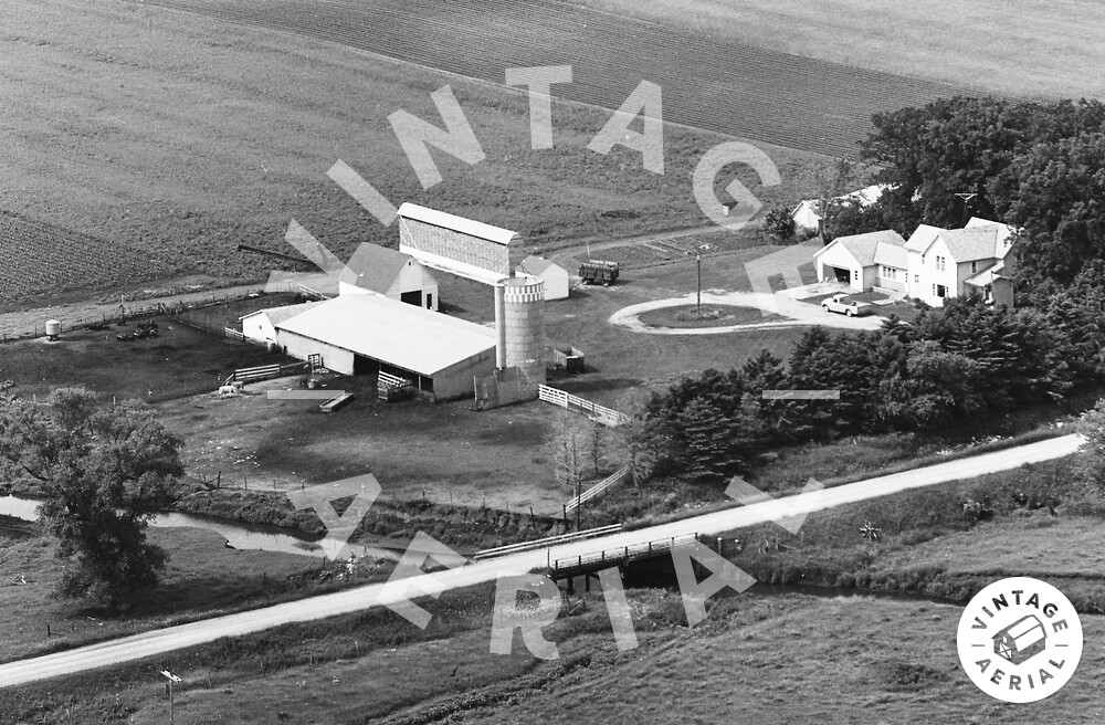 Vintage Aerial Iowa Floyd County 1970 20LFL24