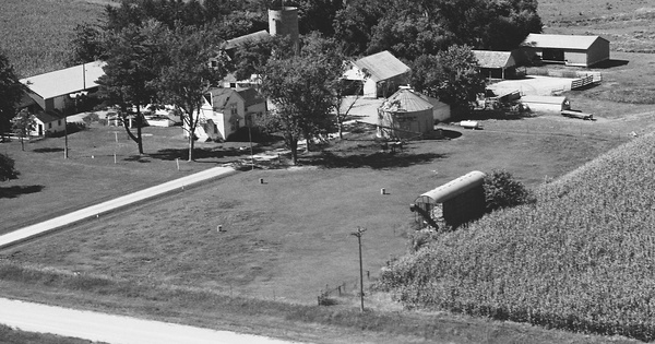 Vintage Aerial photo from 1978 in Floyd County, IA