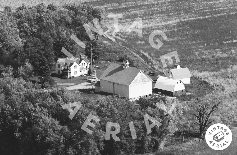 Vintage Aerial Minnesota Freeborn County 1977 25MFR7