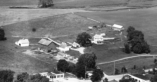 Vintage Aerial photo from 1972 in Dubuque County, IA
