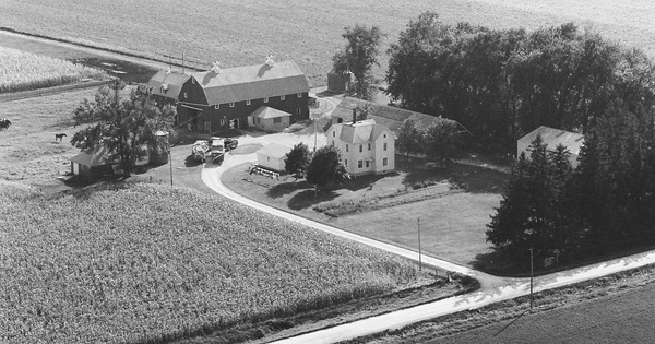 Vintage Aerial photo from 1983 in Bremer County, IA
