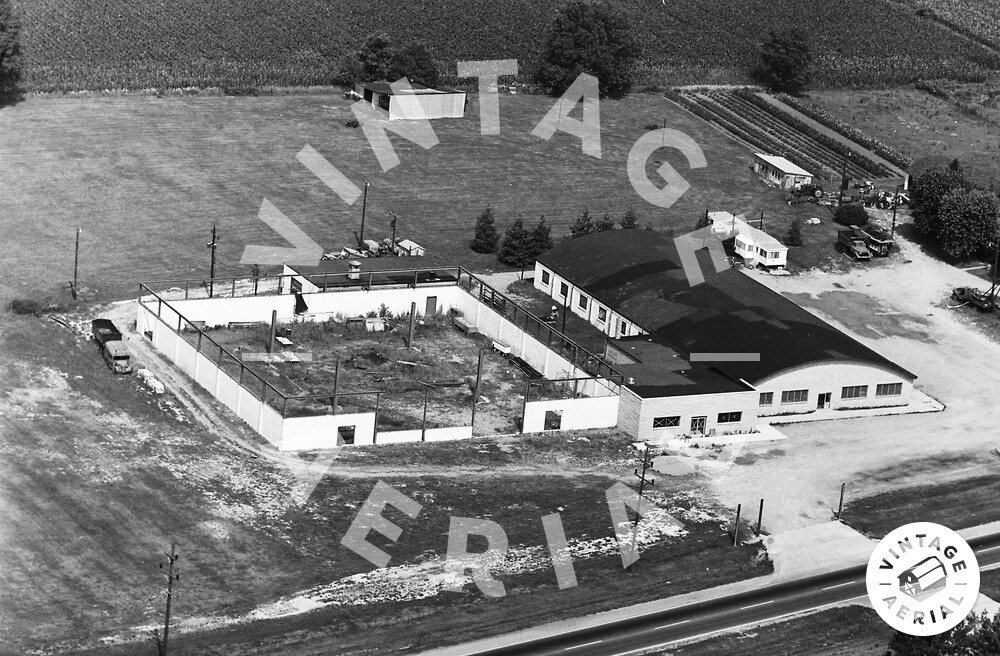 Vintage Aerial Indiana Johnson County 1970 48KJO29