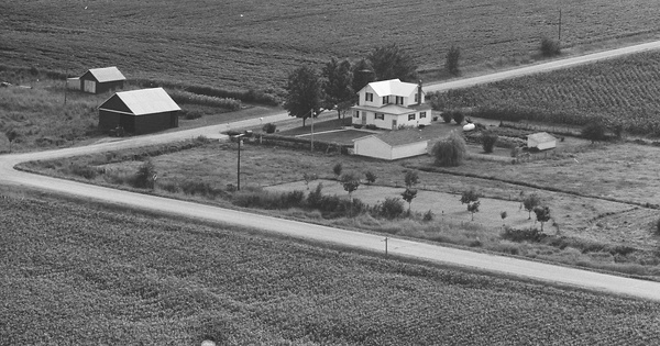 Vintage Aerial photo from 1978 in Jefferson County, IA