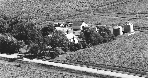 Vintage Aerial photo from 1975 in Cerro Gordo County, IA