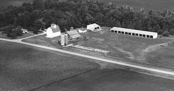 Vintage Aerial photo from 1989 in Cherokee County, IA
