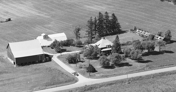 Vintage Aerial photo from 1987 in Huron County, MI