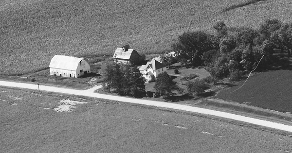 Vintage Aerial photo from 1989 in Linn County, IA