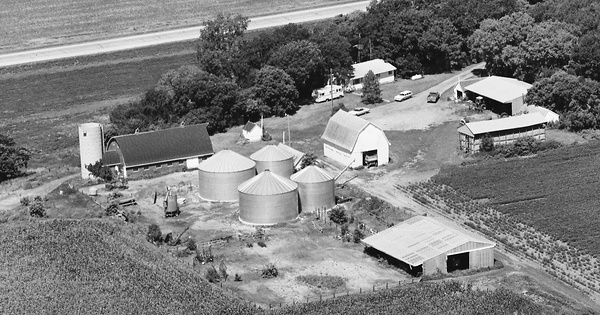 Vintage Aerial photo from 1980 in Martin County, MN