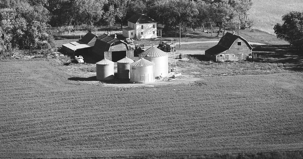 Vintage Aerial photo from 1977 in Lyon County, MN