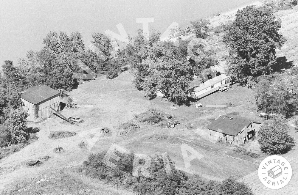 Vintage Aerial Kentucky Hancock County 1980 2SHK11