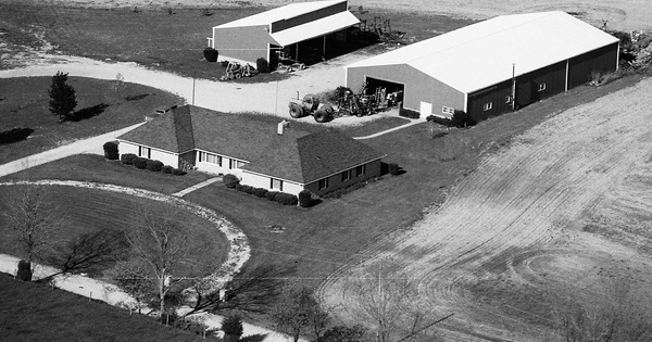 Vintage Aerial photo from 1989 in Hamilton County, IN