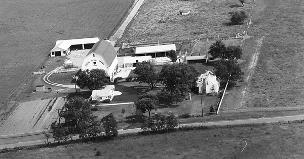 Vintage Aerial photo from 1972 in Washtenaw County, MI