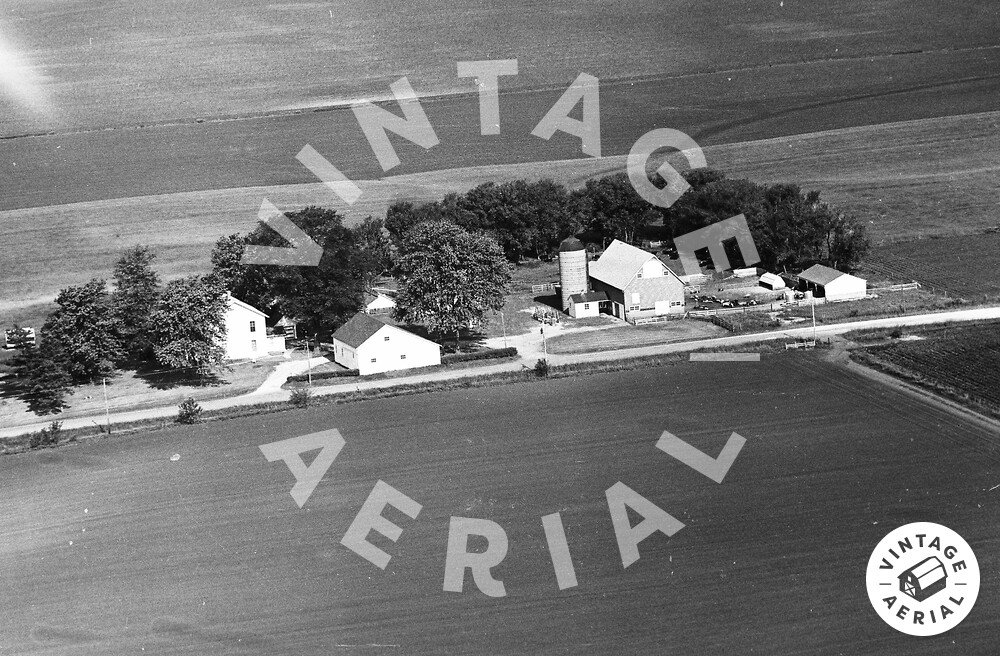 Vintage Aerial Iowa Scott County 1970 25LSC1